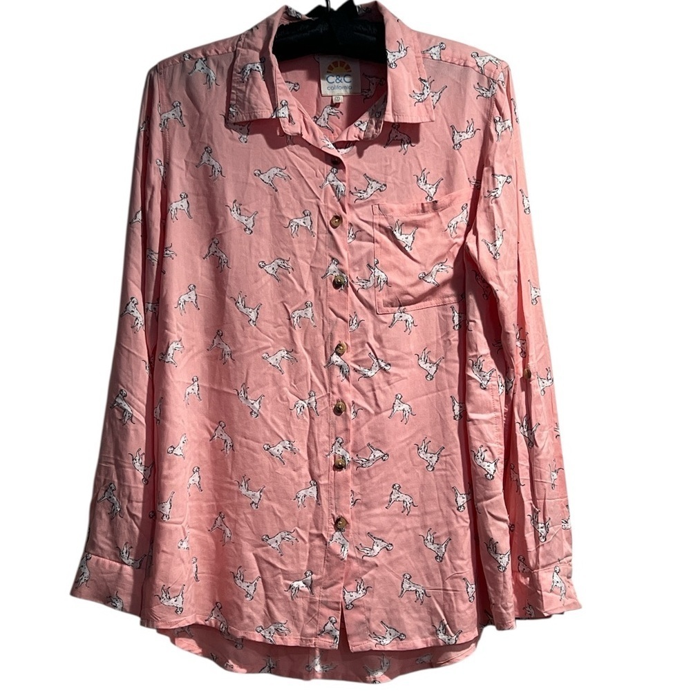 C&C California Pink Button Down Shirt